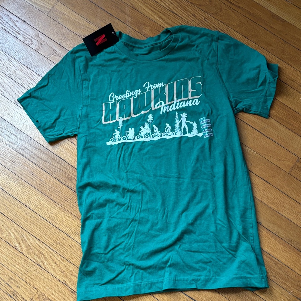 Stranger Things- Greetings From Hawkins Indiana Graphic Tee